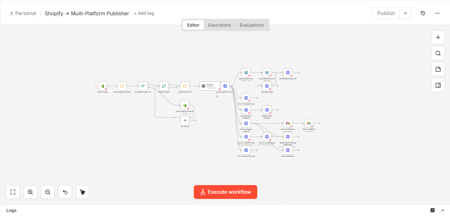 Shopify Multi-Platform Publisher